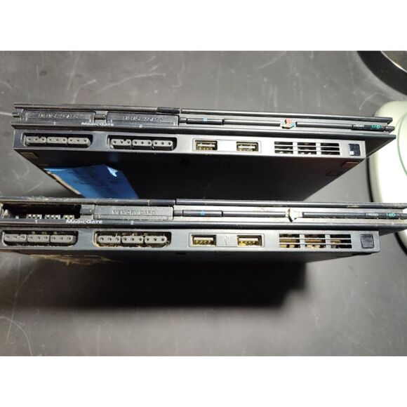 Lot of 2 Broken Slim Playstation 2 Sytems Good For Parts - Picture 10 of 10